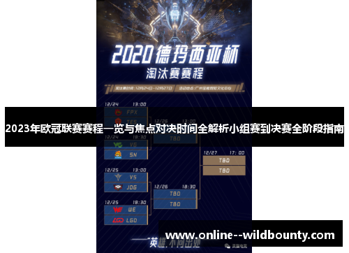 2023年欧冠联赛赛程一览与焦点对决时间全解析小组赛到决赛全阶段指南 2023年欧冠联赛赛程一览与焦点对决时间全解析小组赛到决赛全阶段指南