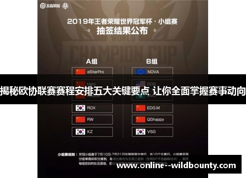 揭秘欧协联赛赛程安排五大关键要点 让你全面掌握赛事动向 揭秘欧协联赛赛程安排五大关键要点 让你全面掌握赛事动向