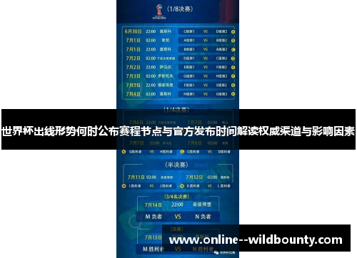 世界杯出线形势何时公布赛程节点与官方发布时间解读权威渠道与影响因素 世界杯出线形势何时公布赛程节点与官方发布时间解读权威渠道与影响因素